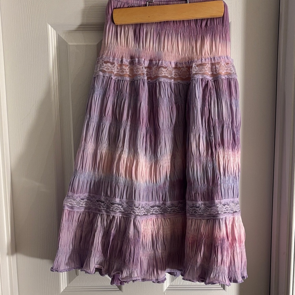 Bohemian Tie-Dye midi Skirt from Brazil